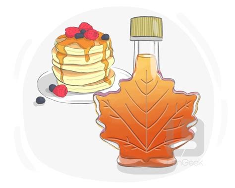 maple syrup noun .